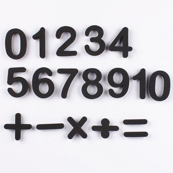 

16pcs math digital number magnetic sticker whiteboard drawing board eva fridge magnet blackboard sticker early teaching material