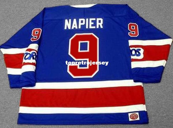 

wholesale mens mark napier toronto toros 1975 wha vintage retro hockey jersey, Black;red