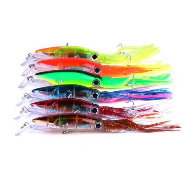 14 cm 40g 2018 venda quente artificial isca de pesca isca de polvo iscas com silicone saias 3d olhos de simulação