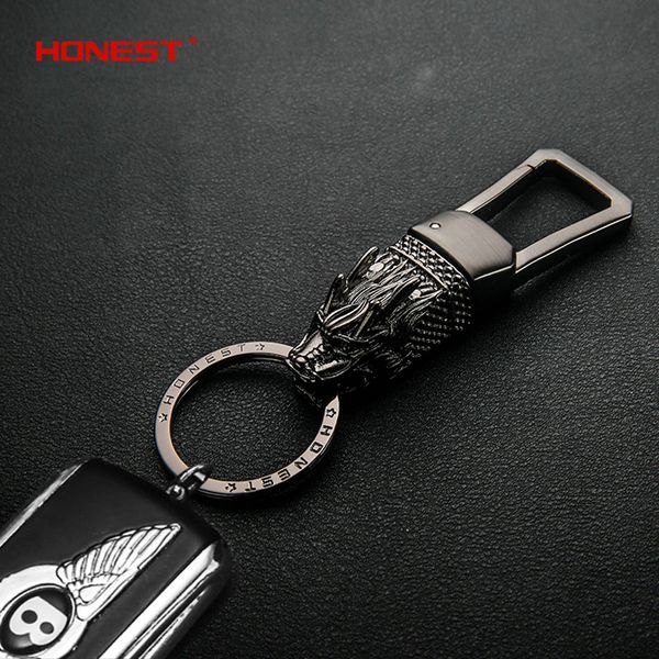 

2020 новый тотем boutique car key chain держатель кольцо дракона мужчины брелок сумка подвеска шарм шарма сплава ювелирных изделий, Silver