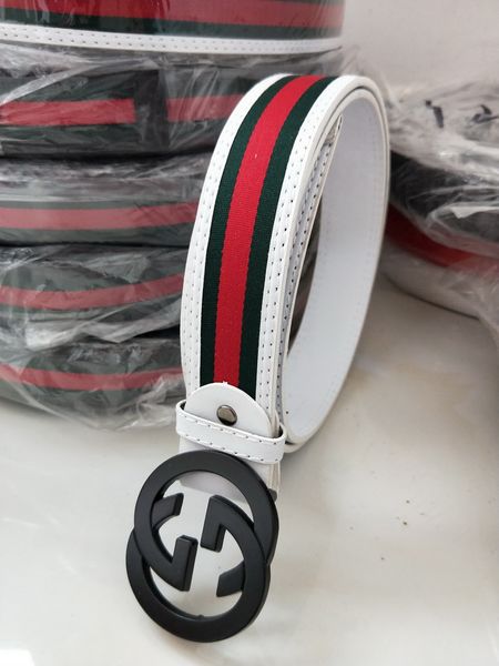 

have box new fashion mens business belts luxury ceinture automatic buckle genuine leather belts for men waist belt, Black;brown