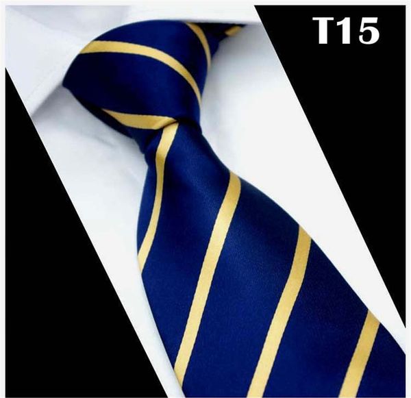 

scst brand new gravata gold striped print blue silk neck ties for men tie 8cm slim wedding neckties mens necktie cravate cr032, Blue;white