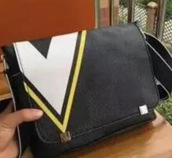 

бренд дизайнерская мужская pu кожаная сумка черный портфель сумка для ноутбука сумка через плечо n44003 n44004