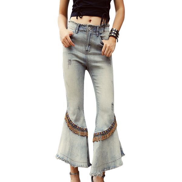 

new thin elastic pants fashion woman (sofo, Blue
