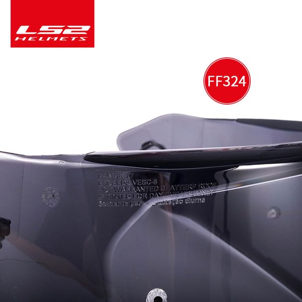 

ls2 metro helmet dark smoke visor suitable for ls2 ff324 model with pinlock holes black lens not suitable metro evo
