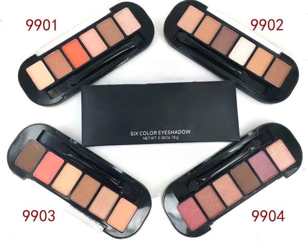 

makeup eye shadow palette six color eyeshadow earth color/pomelo/mermaid color/red wine color 16g