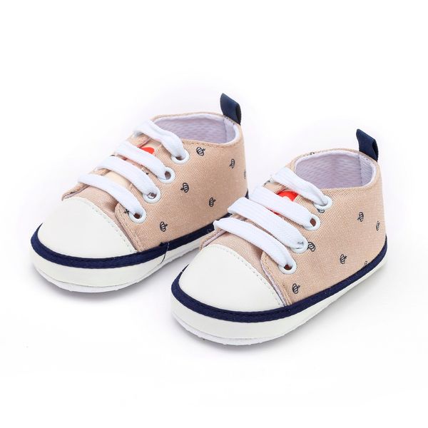 

newborn toddler shoes baby girls boys crown print solid cute soft sole casual shoes fashion infant anti-slip first walkers shoe