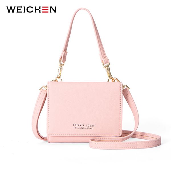 

weichen trifold multi-function women wallet & mini handbag slim shoulder messenger bags ladies small tote bag female bolsa