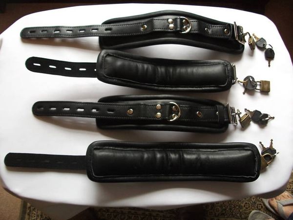 

restraints leather quality & handcuff anklecuff wrist cuff ankle - bondage wholesale ahtqh