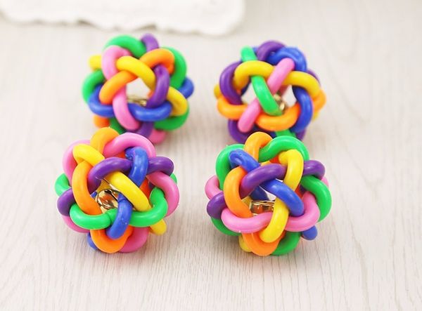 

pet supplies rubber colorful bell ball anti-biting tooth toys ball dog toy