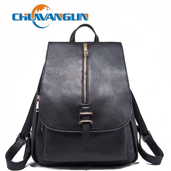 

chuwanglin vintage backpack women feminina fashion leather school bags women's backpacks lapbag s8870