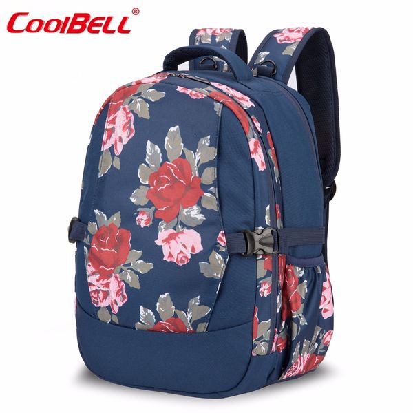 

coolbell diaper bag backpack baby stroller bag large capacity stylish nappy with changing pad and insulated bag(flowers