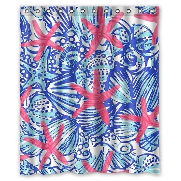 

i-manggo sea prints starfish custom shower curtain,72x72 inch