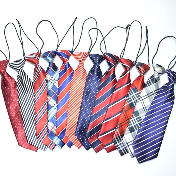 Kinder-Krawatte, Kinder-Krawatte mit Gummiband, bedruckte Krawatte, ausgefallene, vielfältige Schuluniform-Performance-Team-Krawatte
