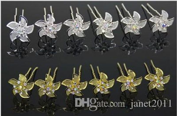 

bridal hair accessories gold silver windmill mesh u pins party hair accessories bridal hair accessories, Slivery;golden