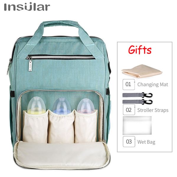 

insular diaper bag maternity waterproof baby stroller bag mom nappy travel backpack baby groot wet large mummy nursing