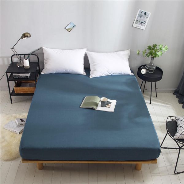 

cotton bed sheet bed cover quality bedspread with elastic band couvre lit sabanas fitted sheet king queen size mattress cover