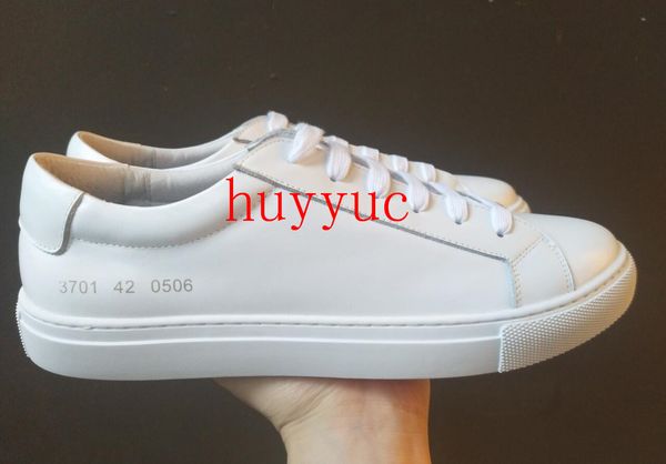 

Fa hion wild italy brand common project black white low hoe for men women genuine leather ca ual hoe flat chau ure femme homme