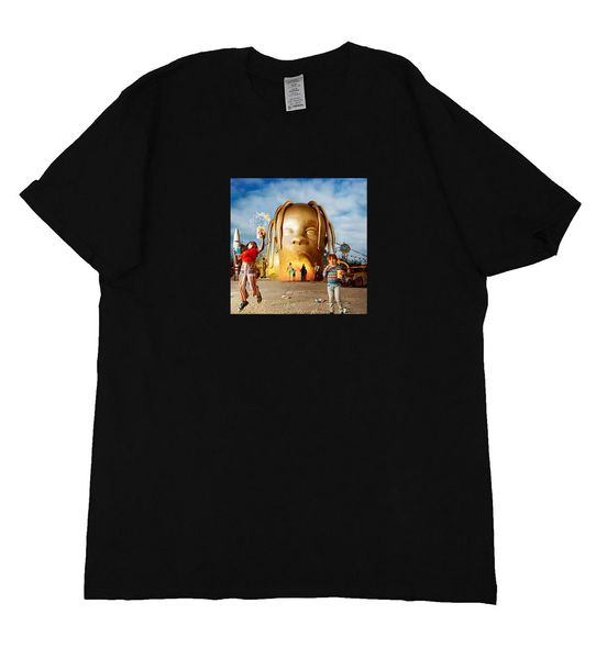 

трэвис скотт astroworld обложка printed mens конструктора tshirts hip hop повседневный tops тройники мужской с коротким рукавом, White;black