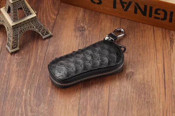 

custom made - black python key case (contact us before place order), Red;blue