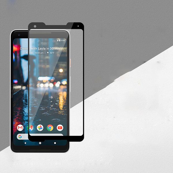 Vollständiger Displayschutz aus gehärtetem Glas für LG Q7 plus X Power 3, Google Pixel 3 Tribute HD mit Oppbag