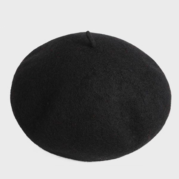

2019 new european and american dome painter hat octagonal hat solid color wool beret beret ladies hat, Blue;gray