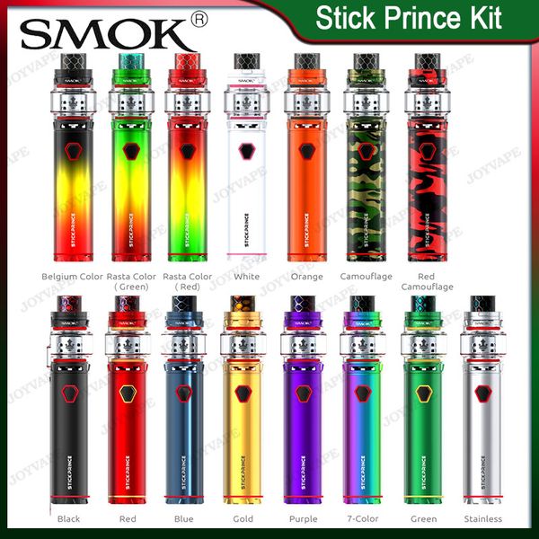 

kit 100% prince kit mechanism prince 8ml original smok tank vape tfv12 starter with patented 3000mah locking new color coming stick pen swau