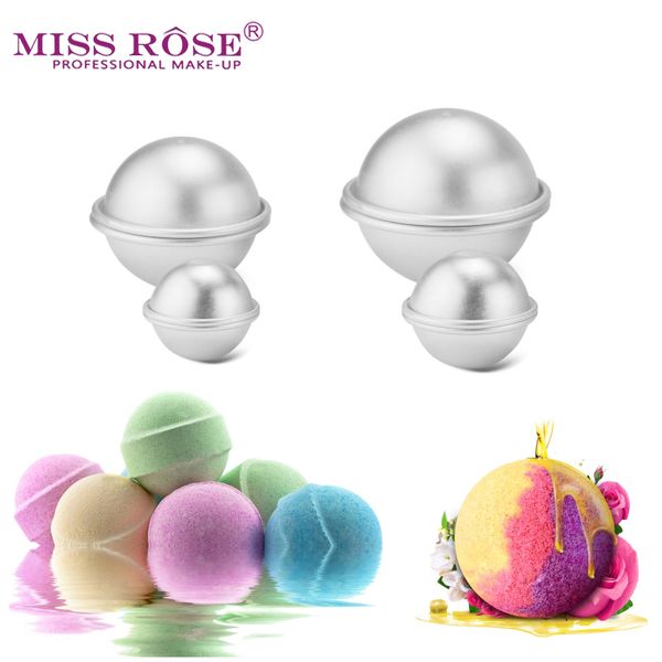 

6pcs/pack bath bombs metal aluminum alloy bath bomb mold 3d ball sphere shape diy bathing tool accessories creative mold