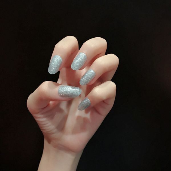 

12 tips lady girls nail stickers decals glitter color adhesive nails art wraps diy 3d nail art sticker wrap decorations tools, Black