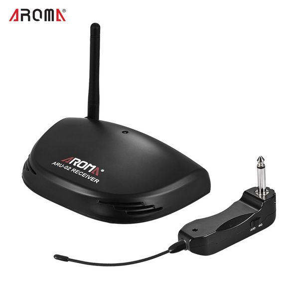 

aroma aru-02 recargable profesional inalÃ¡mbrico uhf transmisor receptor del sistema de transmisiÃ³n de audio digital para guitarra bajo