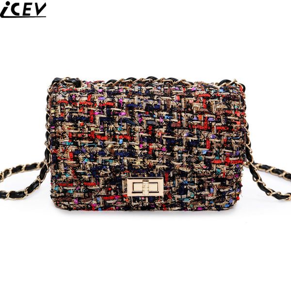 

2017 fashion shoulder handbag linen cloth crossbody bags vintage female embroidery messenger bag chain strap flap dollar prices