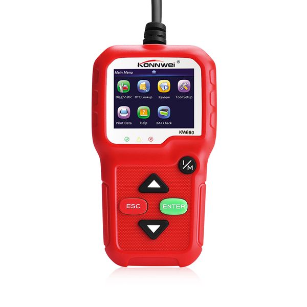 

factory direct 2018 obd2 automotive diagnostic scanner konnwei kw680 obd2 automatic scanner 8 languages car scanner code grab