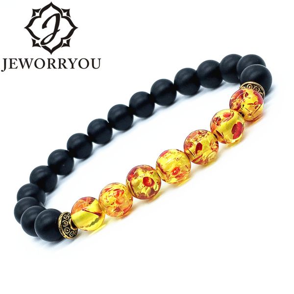 

6/8/10mm 7 chakra bracelet for men lava stone bracelet homme beads fashion mens bracelets 2018 prayer, Golden;silver