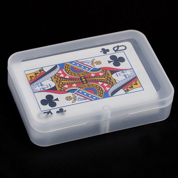 

transparent playing cards plastic box pp storage boxes packing case wholesale