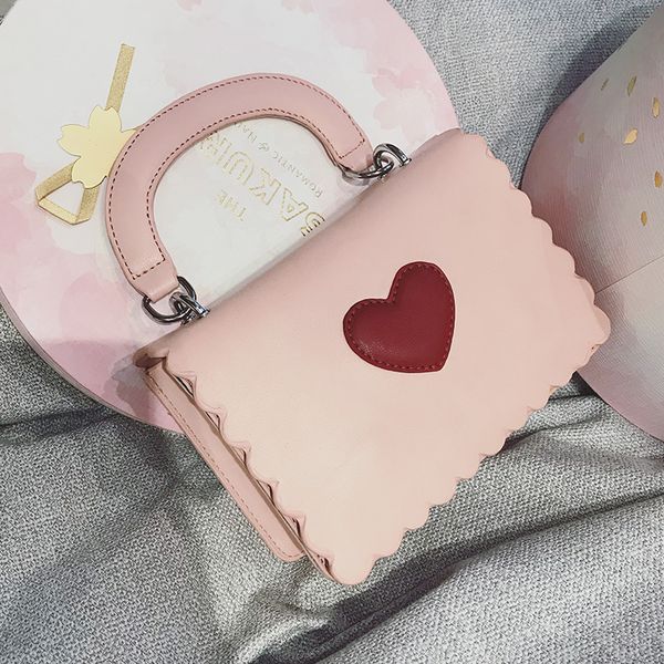 

shpping fashion shoulder cross body strap plain messenger hearts bags handbag for ladies daidai/8