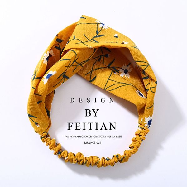 

1pc fashion elastic hair band hair accessories women girls colorful knotted turban cloth hairband twisted headbands