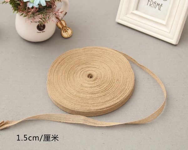 

1.5 см мешковины ленты ткань для упаковки гессиан diy питания