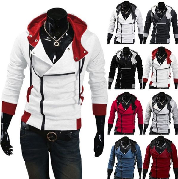 

Стильная мужская Assassins Creed 3 Desmond Miles Костюм с капюшоном косплей куртка