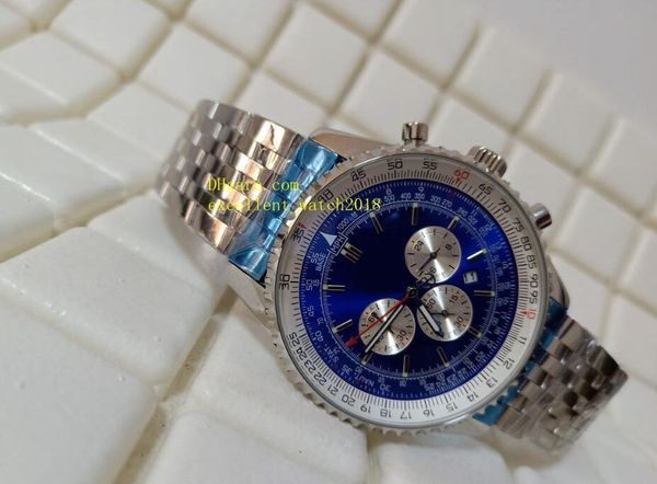 

Горячие продать роскошные часы a35340 navitimer синий циферблат кварцевые хронограф из нержавеющей стали мужские часы Watche