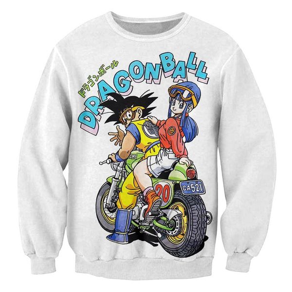 

new arrival fashion men/women anime dragon ball z goku funny 3d printed sweatshirt style fashion casual sweatshirt b212, Black