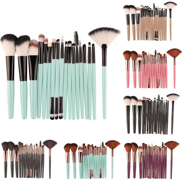 

18pcs professional makeup brushes set powder blush foundation eyeshadow make up fan brushes sets br034