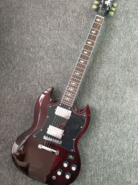 

wholesale young sg guitars in aged cherry china hardware chrome custom body electric guitar available 180902