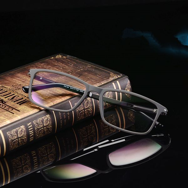 

designer glasses fashion tr90 glasses frame ultralight myopia men and women retro eye box frames prescription 164, Silver