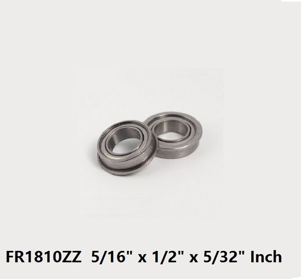 

100pcs fr1810zz fr1810z fr1810 zz z 5/16" x 1/2" x 5/32" inch flanged flange ball bearing shielded 7.938*12.7*3.967mm