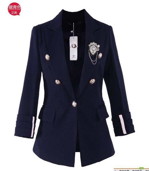 

2017 new arrival autumn all-match women's blazer outerwear women's short design autumn female blazer, White;black
