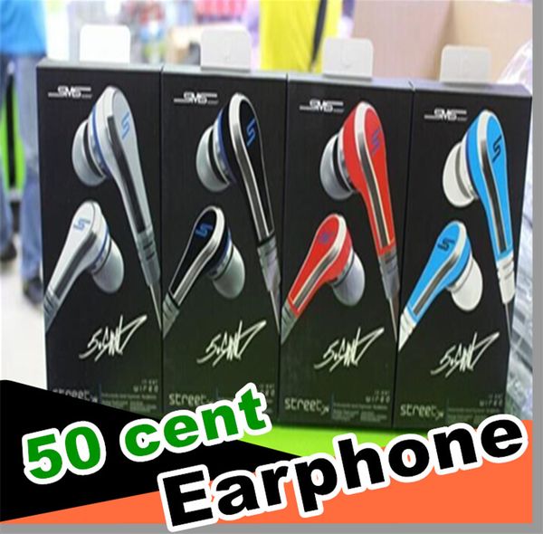 

New factory price mini 50 cent with mic and mute button m audio 50 cent in ear headphone earphone treet by 50 cent