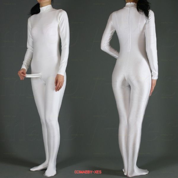 

new arrival fancy costumes white lycra spandex zentai suit with men's penis s-xxl, Black