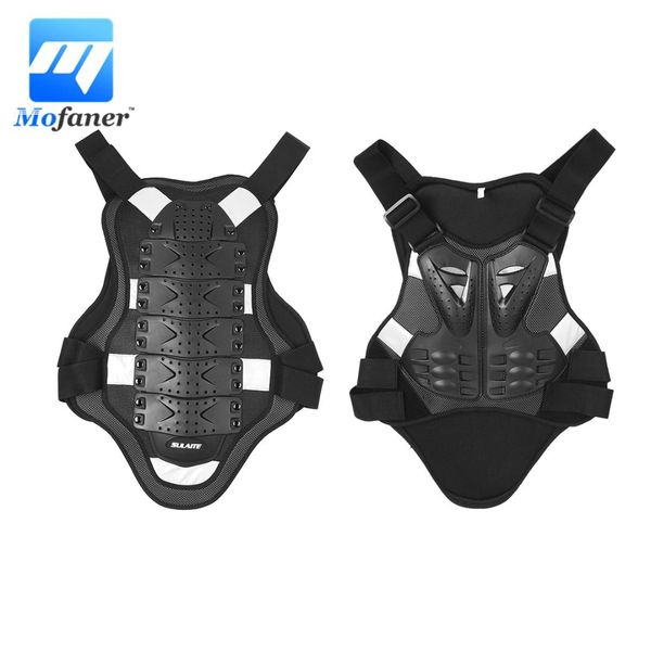 

mofaner pe black motocross racing armors motorcycle off-road racing jacket armors riding body protection with a reflecting strip