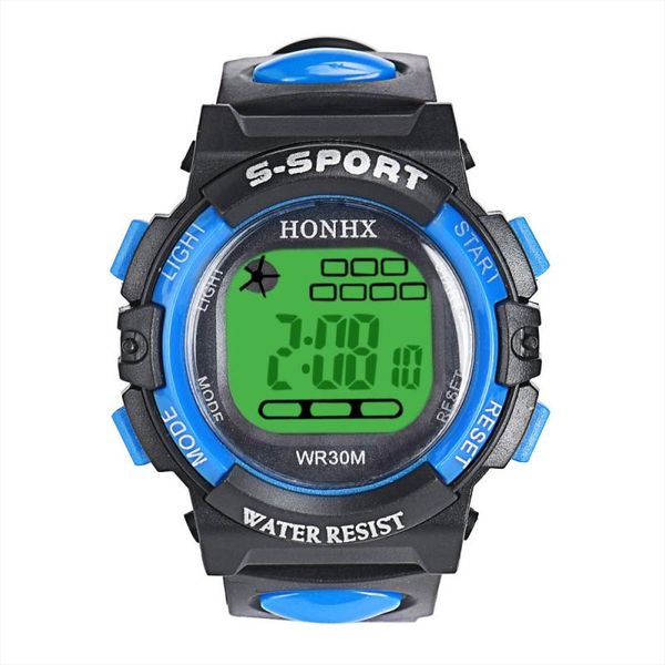 

#5001 leisure fashion creative man watch led digital electronic multifunction waterproof child kids boy's girl's watch, Slivery;brown