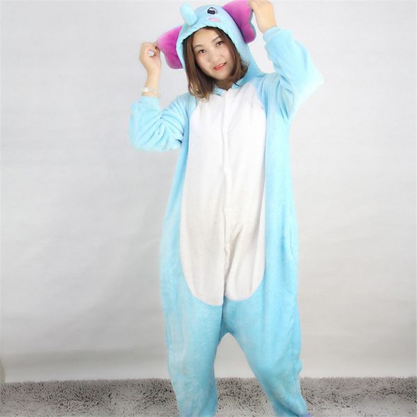 

женщины цельный пижамы фланель слон животных косплей плюс размер пижамы для женщин женский леди зима пижамы, Black;red